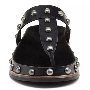 Studded Black Women's Sandals